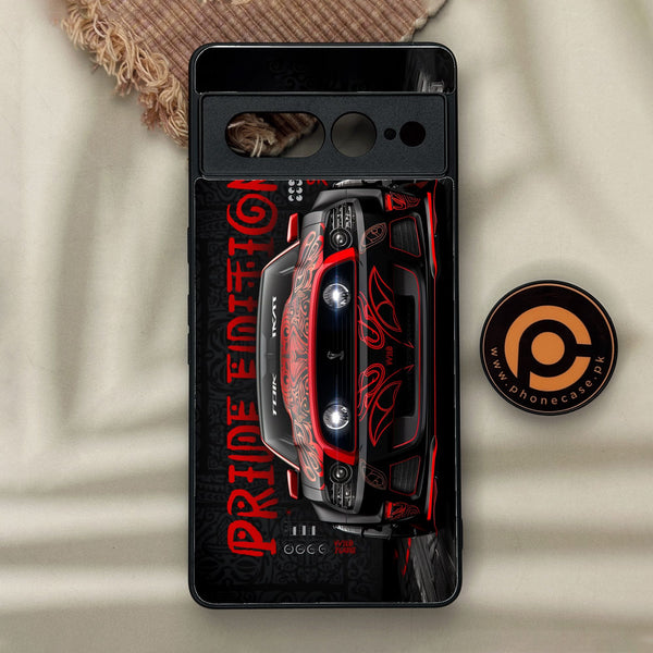 Google Pixel 7 Pro - Cobra X Racing Car - Premium Metal Printed Soft Bumper Shock Proof Case