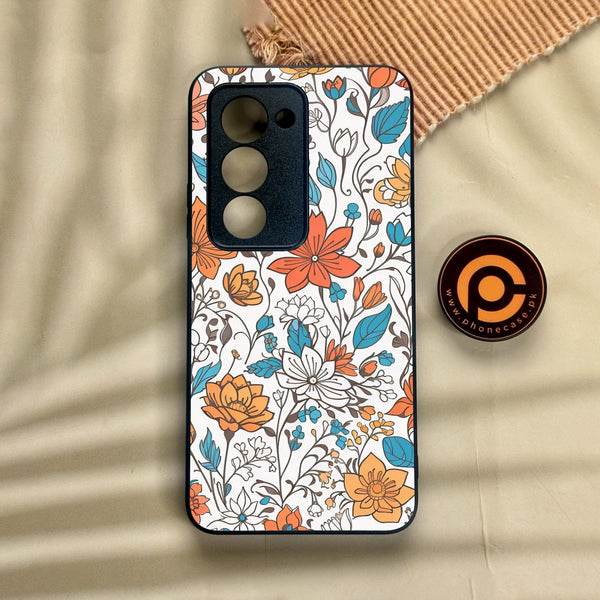 Xiaomi Redmi 15 - Floral Series Design 9 - Premium Metal Printed Soft Bumper Shock Proof Case