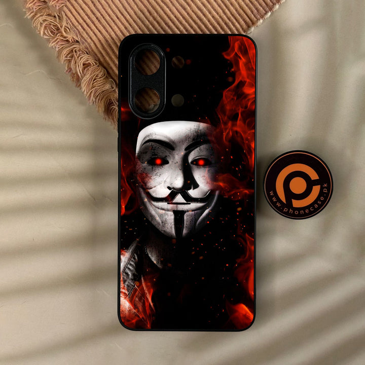 Vivo Y11d - Anonymous 2.0 Design 7 - Premium Metal Printed Soft Bumper Shock Proof Case