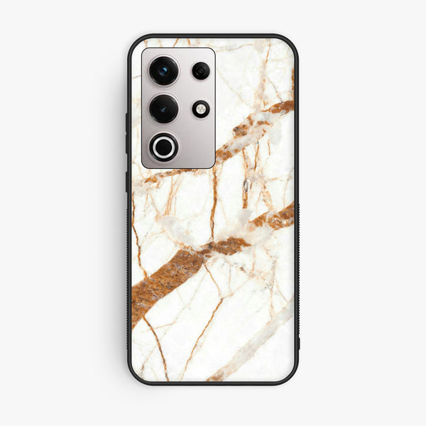 Itel S25 Ultra - White Design 4 - Premium Metal Printed Soft Bumper Shock Proof Case