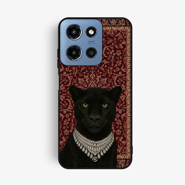 Motorola Moto G 2025 - Black Panther - Premium Metal Printed Soft Bumper Shock Proof Case