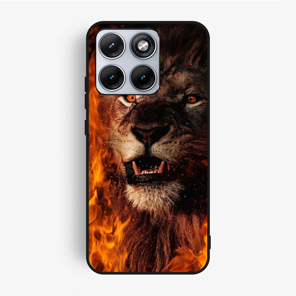 Motorola Edge 70 Fusion - Tiger Design 2 - Premium Metal Printed Soft Bumper Shock Proof Case