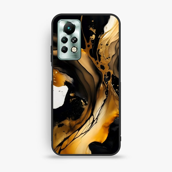 Infinix Note 11 Pro - Liquid Design 10 - Premium Metal Printed Soft Bumper Shock Proof Case