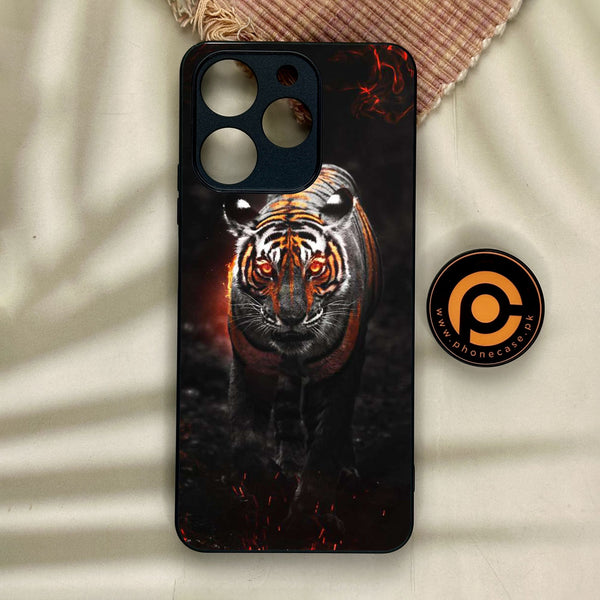 Realme Note 70 - Tiger Design 6 - Premium Metal Printed Soft Bumper Shock Proof Case
