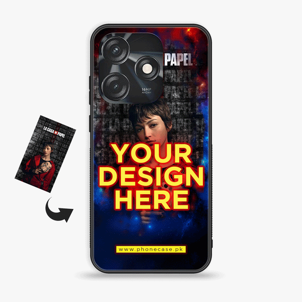 Tecno Spark 10 - Customize your own - Premium Metal Printed soft Bumper shock Proof Case