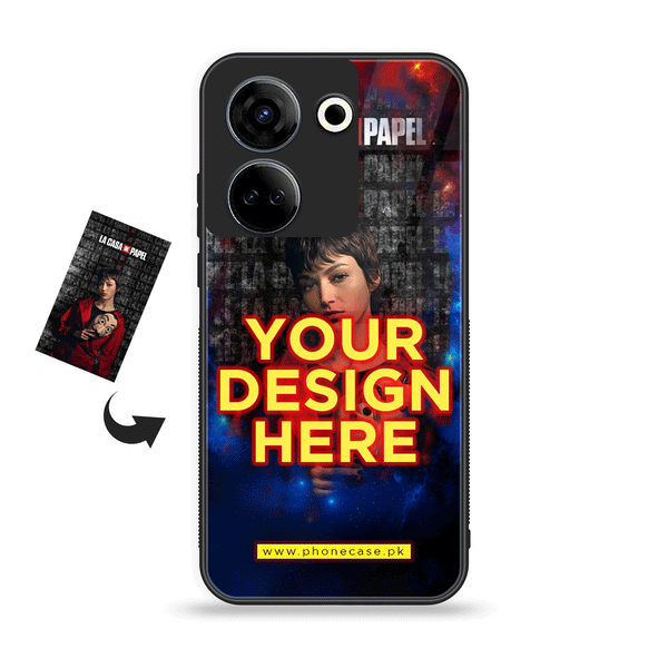 Tecno Camon 20 - Customize your own - Premium Metal Printed soft Bumper shock Proof Case