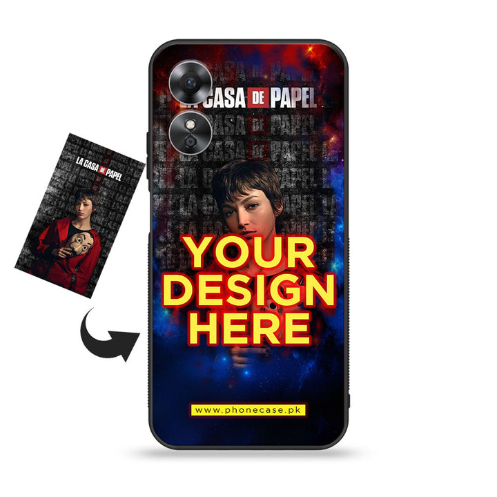 OPPO A17 - Customize your own - Premium Metal Printed soft Bumper shock Proof Case