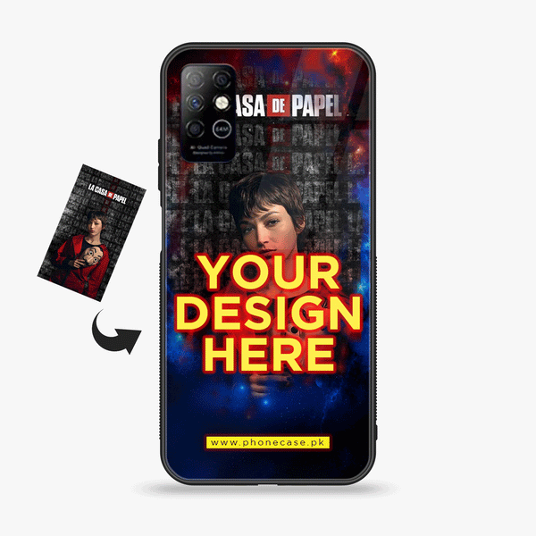 Infinix Note 8 - Customize your own - Premium Metal Printed soft Bumper shock Proof Case