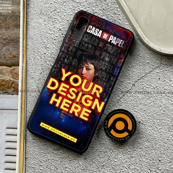 Galaxy A7 2018 - Customize your own - Premium Metal Printed soft Bumper shock Proof Case