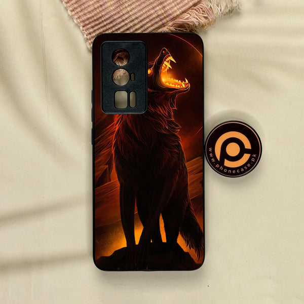 Xiaomi Redmi K60 Pro - Wolf Design 6 - Premium Metal Printed Soft Bumper Shock Proof Case