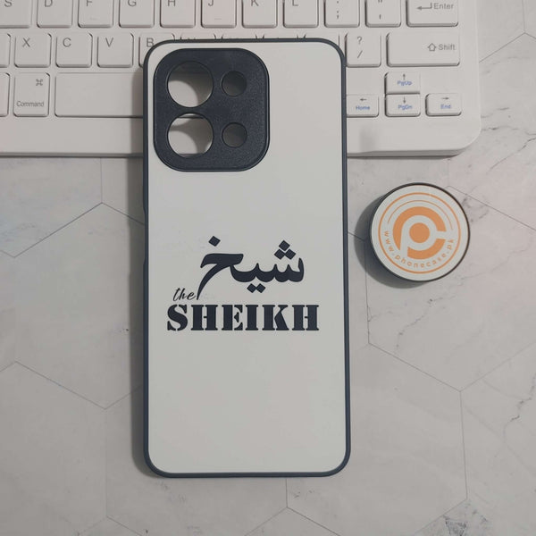 Vivo Y28 - Cast Name Sheikh - Premium Printed Glass soft Bumper shock Proof Case   CS-25796