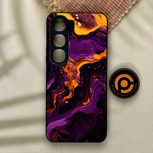 Vivo Y21d - Liquid Design 7 - Premium Metal Printed Soft Bumper Shock Proof Case