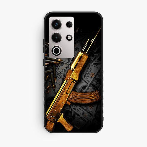 Itel S25 Ultra - Dollar Design 6 - Premium Metal Printed Soft Bumper Shock Proof Case