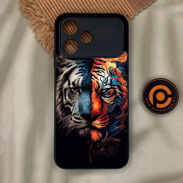 Oppo A6C - Tiger 2.0 Design 1 - Premium Metal Printed Soft Bumper Shock Proof Case