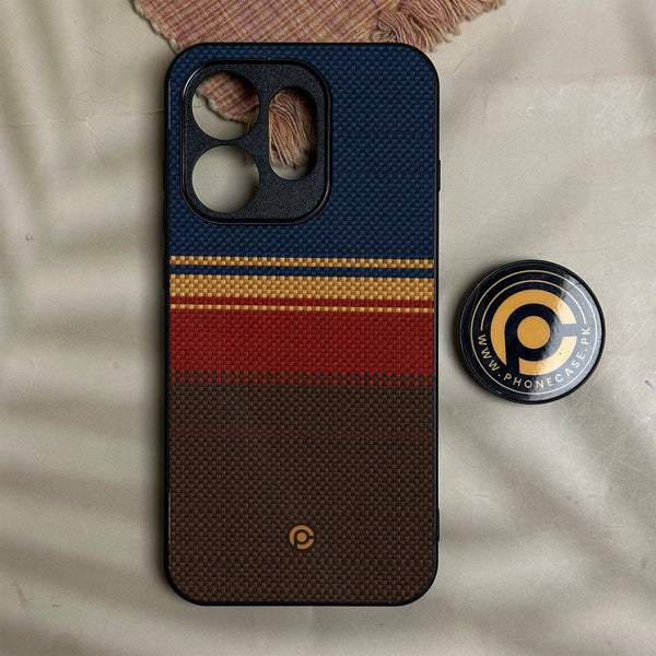 Oneplus Nord 6 - Classic Weave Design 1 - Premium Metal Printed Soft Bumper Shock Proof Case