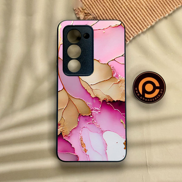 Xiaomi Redmi 15 - Pink Marble 2.0 Design 4 - Premium Metal Printed Soft Bumper Shock Proof Case