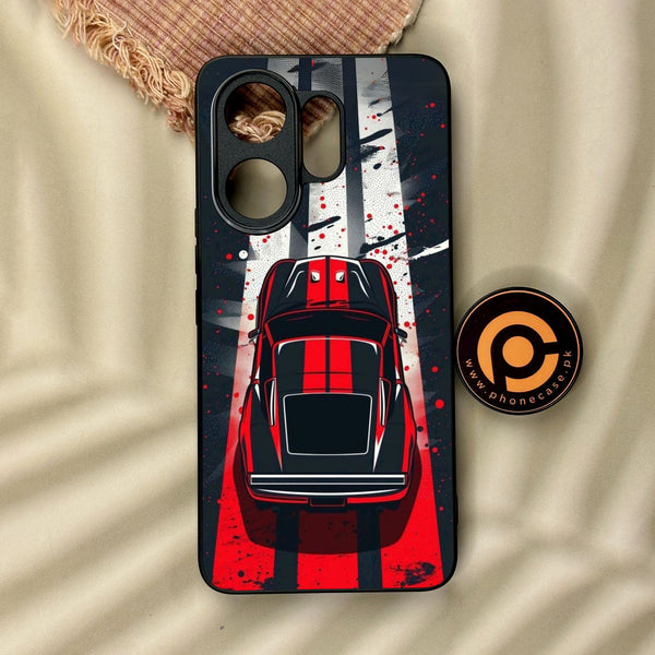 Vivo V60 - Top-Down Track - Premium Metal Printed Soft Bumper Shock Proof Case