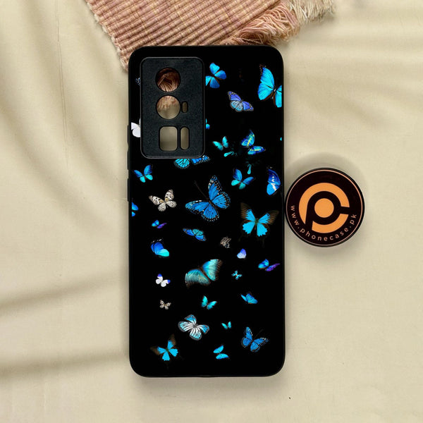 Xiaomi Redmi K60 Pro - Butterflies Design 4 - Premium Metal Printed Soft Bumper Shock Proof Case