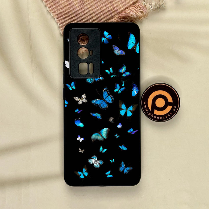 Xiaomi Redmi K60 Pro - Butterflies Design 4 - Premium Metal Printed Soft Bumper Shock Proof Case