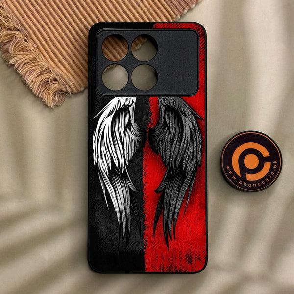 Xiaomi Redmi K70 - Angel 2.0 Design 10 - Premium Metal Printed Soft Bumper Shock Proof Case