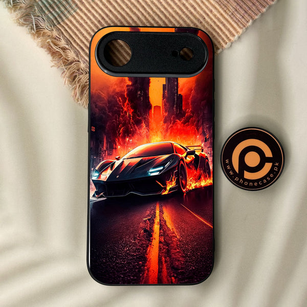 iPhone Air - Racing Design 1 - Premium Metal Printed Soft Bumper Shock Proof Case