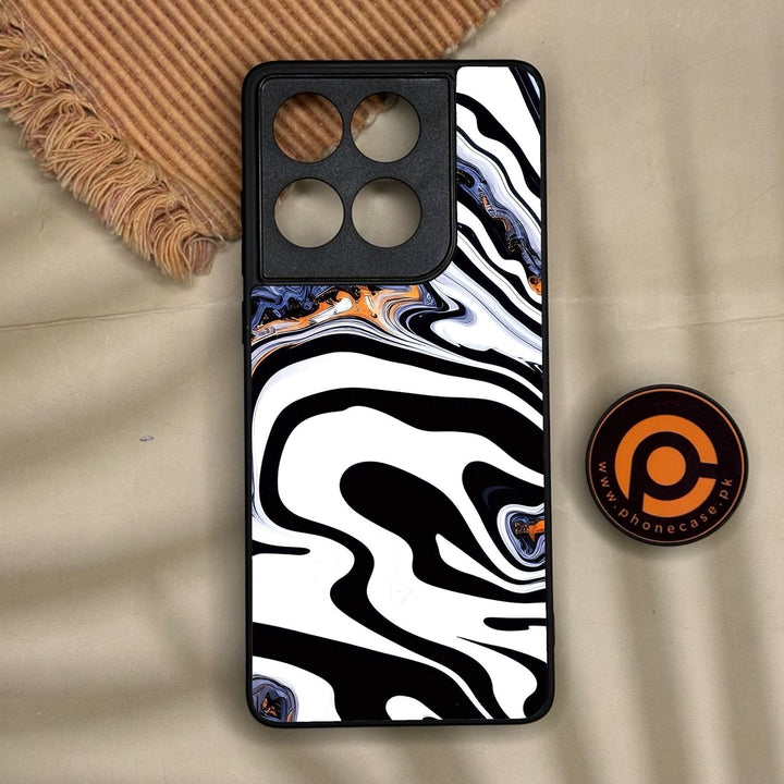 Motorola Edge 60 Fusion - Liquid Marble Design 10 - Premium Metal Printed Soft Bumper Shock Proof Case