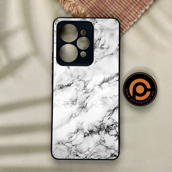 Realme 15 - White Design 7 - Premium Metal Printed Soft Bumper Shock Proof Case