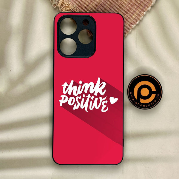 Realme Note 70 - Think Positive Design - Premium Metal Printed Soft Bumper Shock Proof Case