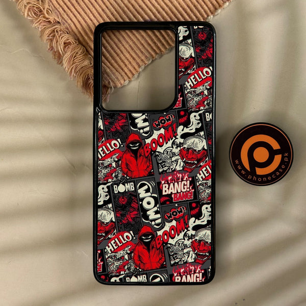 Motorola Edge 2025 - Boom Red - Premium Metal Printed Soft Bumper Shock Proof Case
