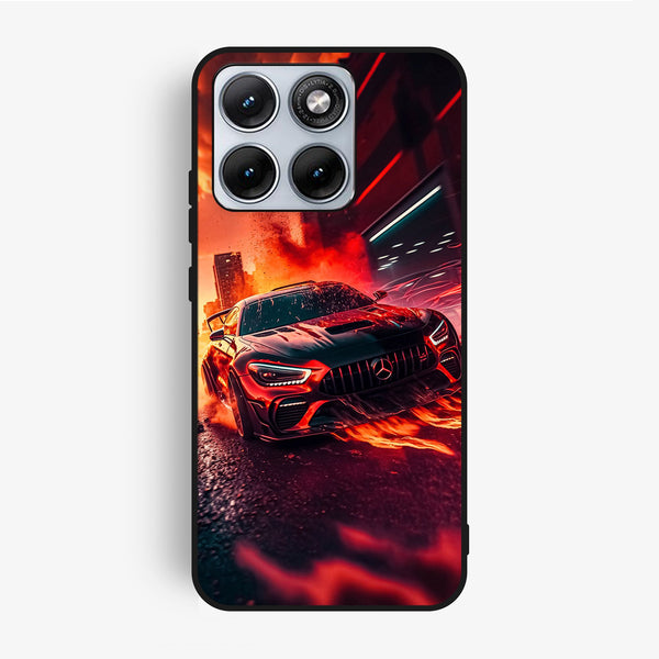 Motorola Edge 70 Fusion - Racing Design 3 - Premium Metal Printed Soft Bumper Shock Proof Case