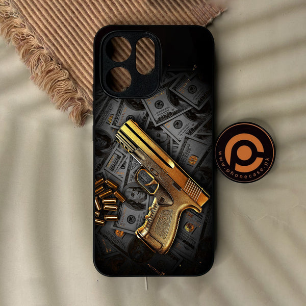 Oppo Reno 15F - Dollar Design 7 - Premium Metal Printed Soft Bumper Shock Proof Case