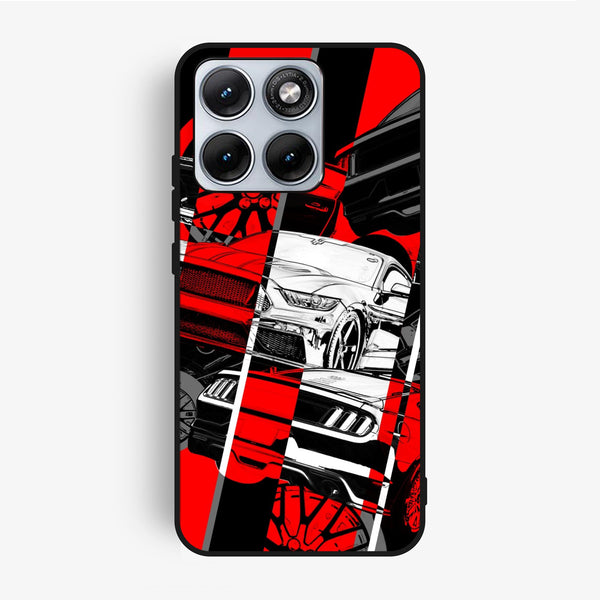 Motorola Edge 70 Fusion - Racing Series 2.0 Design 6 - Premium Metal Printed Soft Bumper Shock Proof Case