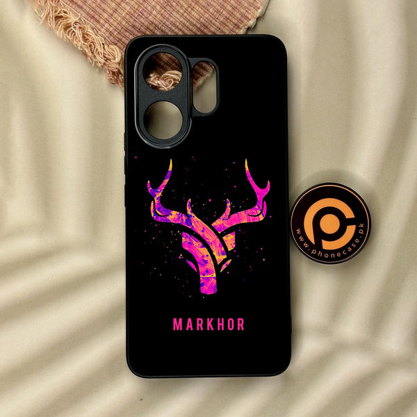 Vivo V60 - Markhor Design 6 - Premium Metal Printed Soft Bumper Shock Proof Case