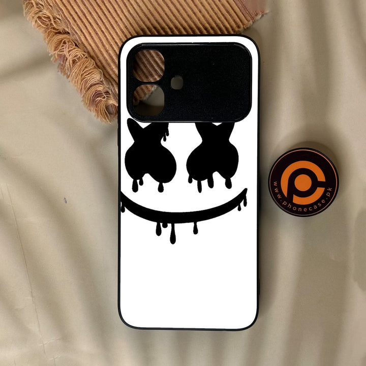 Infinix Smart 20 - Marshmello Face - Premium Metal Printed Soft Bumper Shock Proof Case