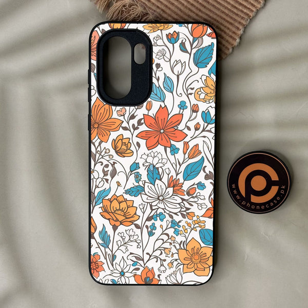 OnePlus 15R - Floral Series Design 9 - Premium Metal Printed Soft Bumper Shock Proof Case