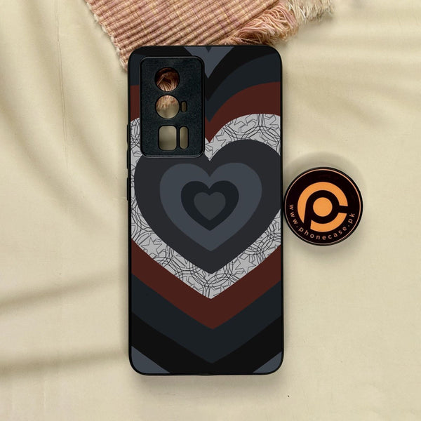 Xiaomi Redmi K60 Pro - Heart 2.0 Design 7 - Premium Metal Printed Soft Bumper Shock Proof Case