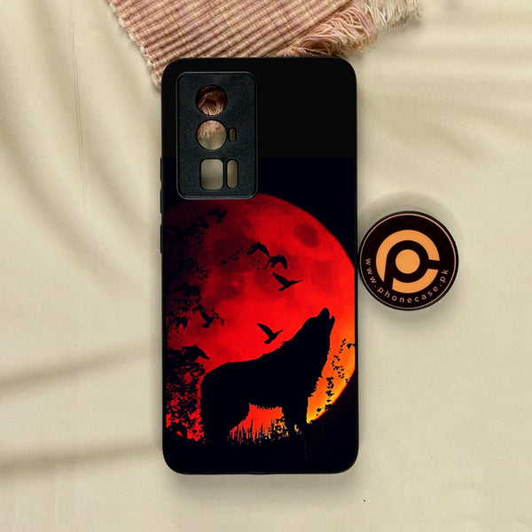Xiaomi Redmi K60 Pro - Wolf Design 1 - Premium Metal Printed Soft Bumper Shock Proof Case