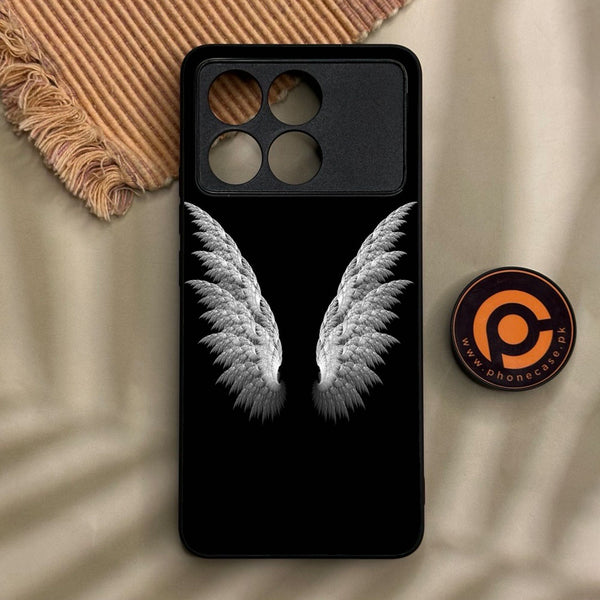 Xiaomi Redmi K70 - Angel Wings Design 6 - Premium Metal Printed Soft Bumper Shock Proof Case