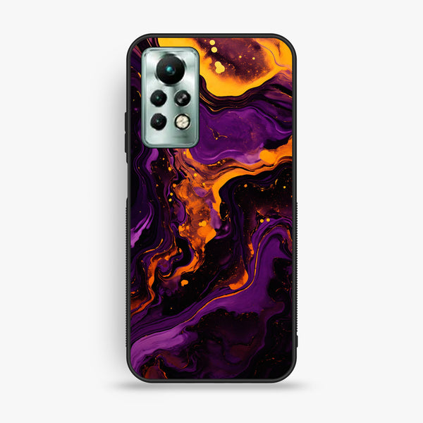 Infinix Note 11 Pro - Liquid Design 7 - Premium Metal Printed Soft Bumper Shock Proof Case