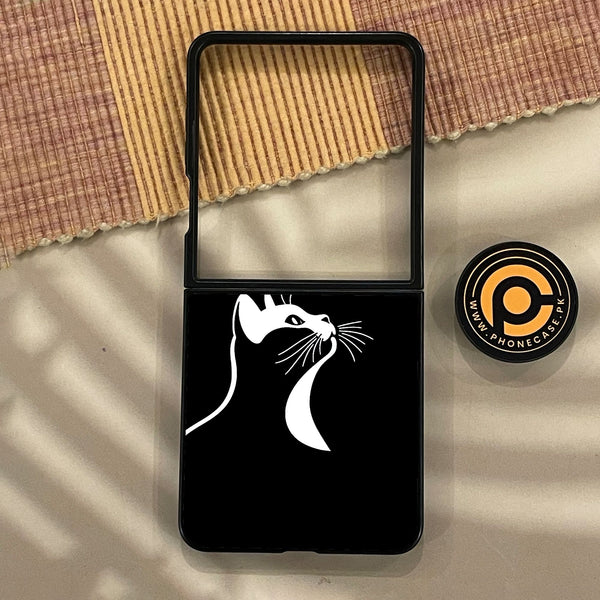 Samsung Galaxy Z Flip 8 - Minimalistic Design 3 - Premium Metal Printed Soft Bumper Shock Proof Case