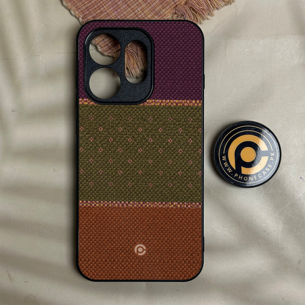 Oneplus Nord 6 - Classic Weave Design 5 - Premium Metal Printed Soft Bumper Shock Proof Case