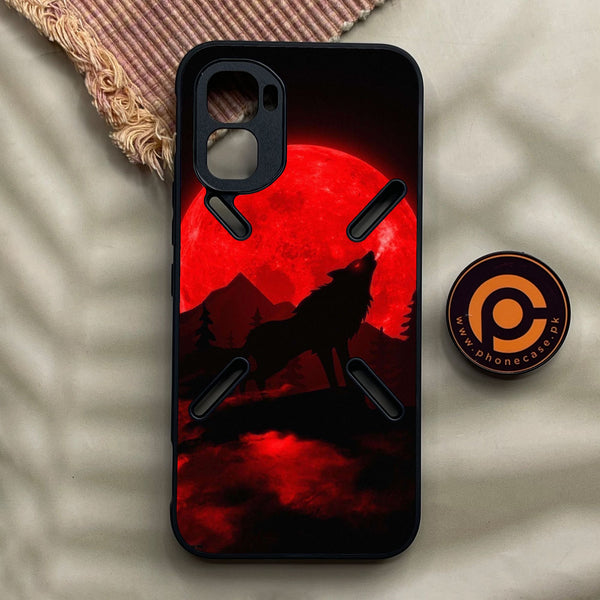 Infinix GT 50 Pro - Wolf Design 5 - Premium Metal Printed Soft Bumper Shock Proof Case