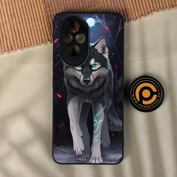 Honor 200 - Wolf Design 8 - Premium Metal Printed Soft Bumper Shock Proof Case