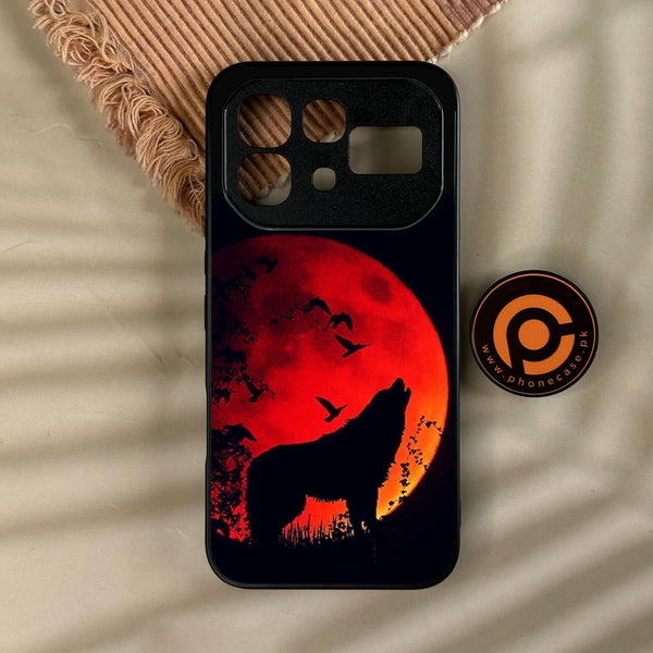 Infinix Note 60 - Wolf Design 1 - Premium Metal Printed Soft Bumper Shock Proof Case