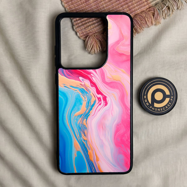  Moto G Stylus 5G (2025) - Pink Marble 2.0 Design 3 - Premium Metal Printed Soft Bumper Shock Proof Case