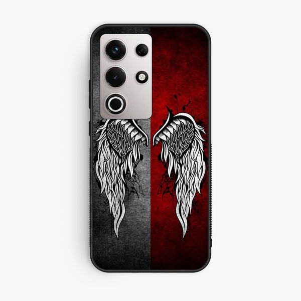 Itel S25 Ultra - Angel Wings Design 2 - Premium Metal Printed Soft Bumper Shock Proof Case
