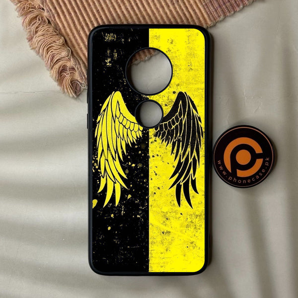 Motorola Moto G7 Plus - Angel 2.0 Design 1 - Premium Metal Printed Soft Bumper Shock Proof Case