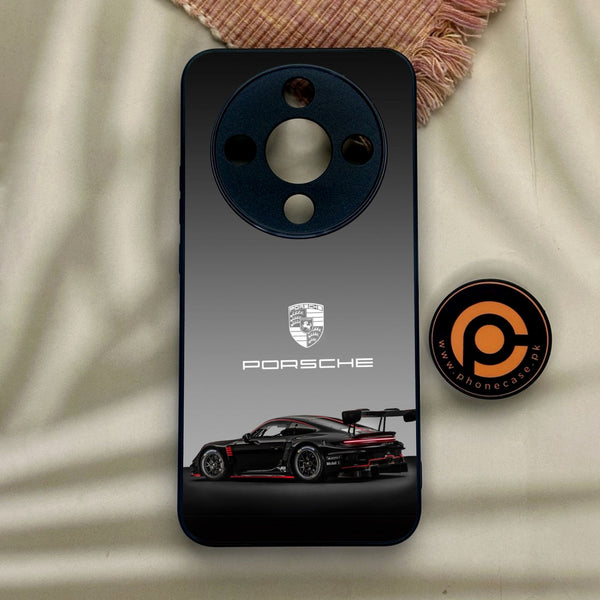 Honor x9d - Shadow Racer - Premium Metal Printed Soft Bumper Shock Proof Case