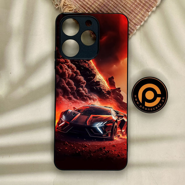 Realme Note 70 - Racing Design 7 - Premium Metal Printed Soft Bumper Shock Proof Case