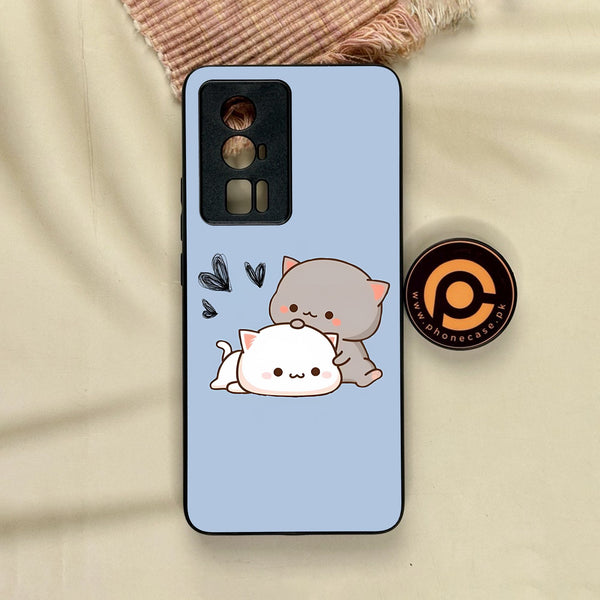 Xiaomi Redmi K60 Pro - Cute Bubu Dudu Design 3 - Premium Metal Printed Soft Bumper Shock Proof Case